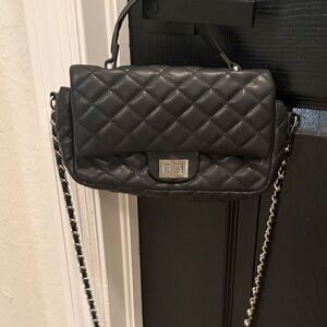 Forever 21 Black Quilted Crossbody Bag